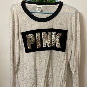 PINK sequin long sleeve